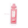 700ml Kawaii Water Bottle for Girls,Cute Kids Water Bottles with Straw 3D Sticker Drinking Bottle Portable Leak Proof Water Jug
