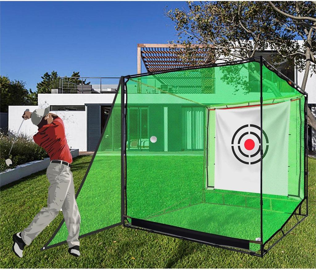 Golf Net Large Golf Net Golf Driving Range Outdoor Home Practice Net 2.1x2.1x2.1m