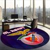 Sport Lisboa E Benfica (1) Round Office Rug Decorative Floor Rug for Office Bedroom Living Room and Home Space