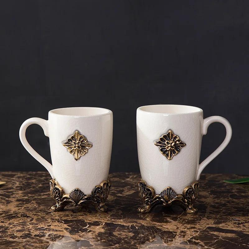 Серия "Трещиноватая глазурь", Аксессуары для ванной комнаты, Дозатор для мыла, Мыльница, Стакан, Держатель для зубных щеток, Ретро-стиль, Роскошный