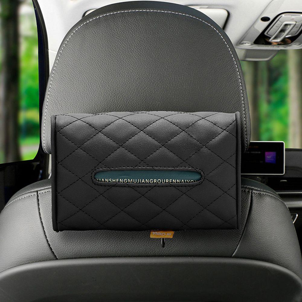 Box Seat Back Sunroof Storage Bag Napkin Cover Auto Storage Case Paper Holder Car Tissue Box