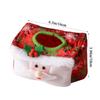 Decorative Christmas Tissue Paper Holder Non-woven Fabric Toilet Paper Storage Box Cover  Kids