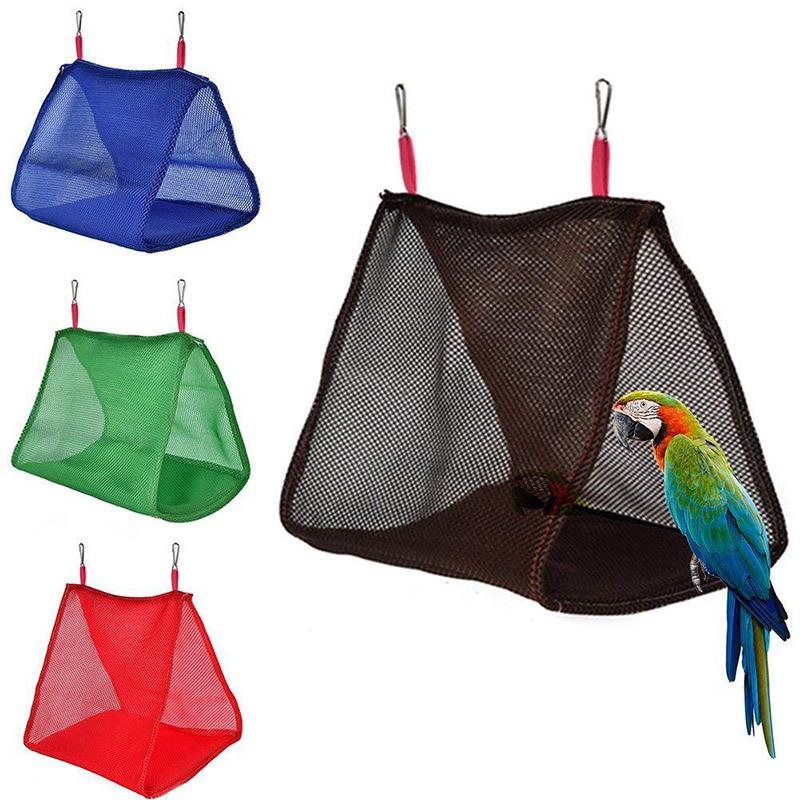Pet Bird Summer Mesh Hammock Breathable Parrot Nest Hammock Cute Parrot Hanging Hammock