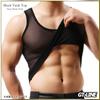 Transparent Tank Faux GTLINE Favolic [GTLINE] Top, Mesh, V-Neck, Sheer, Men's, Translucent, Leather, Adults, Underwear, Leather, Cosplay, Macho,