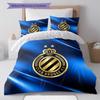 Club Brugge KV Pattern Bedding,Quilt Set Quilt Cover Pillowcase Home Birthday Gift(1 * duvet cover + 2 * pillowcase, without core)
