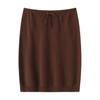 Lekasha 100% Cashmere Elastic Waist Short Skirt