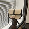 High-value Crossbody Bag Three-dimensional Casual and Fashionable Casual New Style Fashion Color Block Saddle Bag