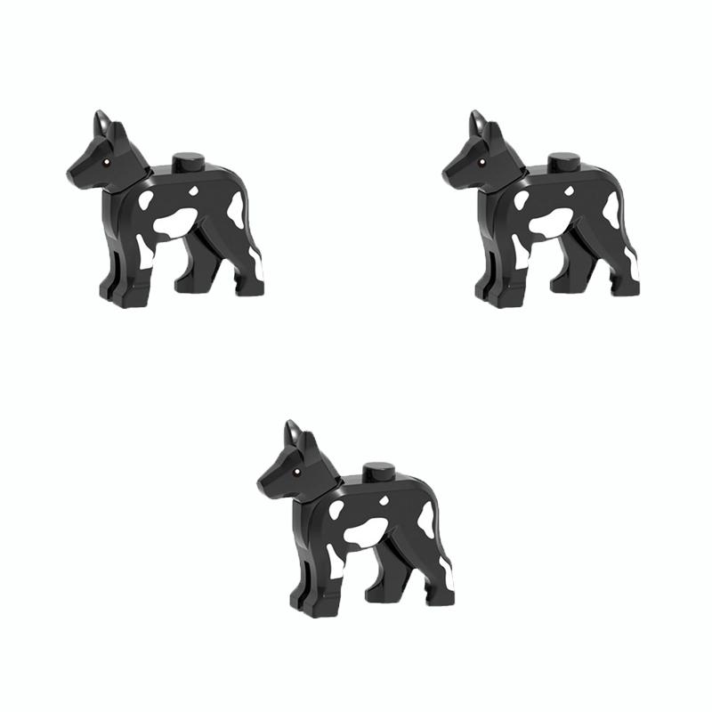 MOC Кубики Игрушки Модель Ферма Строительные блоки Крупный рогатый скот Лошадь Повозка Транспорт Огород Цветок Растение Фрукт Поле Дерево Животное