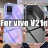 Прозрачный чехол для телефона Vivo V21e, прозрачный чехол из ТПУ для Vivo V 21 E V21 21e 6,44 дюйма, V2061, противоударные чехлы с защитой от царапин