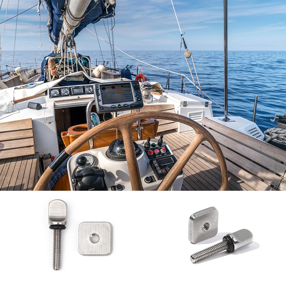 Детали для водных видов спорта Аксессуары для лодок из нержавеющей стали Плавники Пластина для замены Винт для плавника доски для серфинга