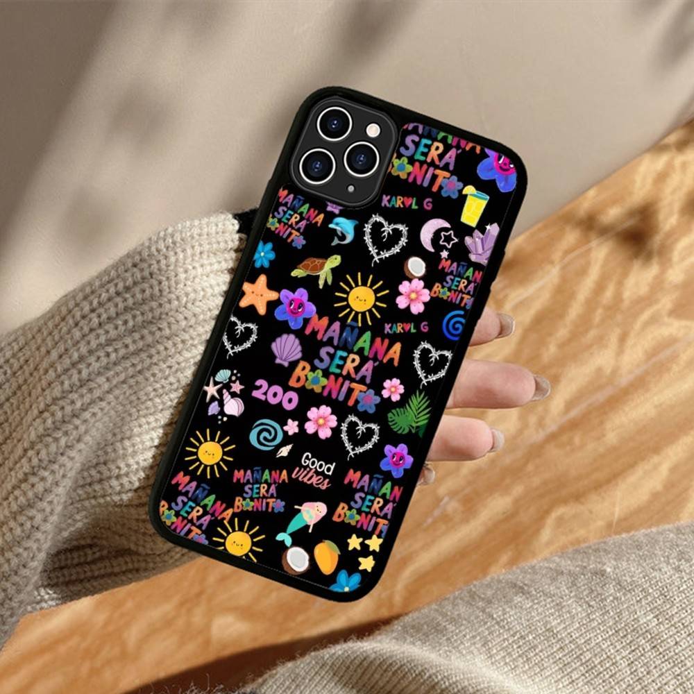 Karol G Manana Phone Case Silicone PC+TPU For For IPhone 11 12 13 14 15 16 Plus Pro Max Cover