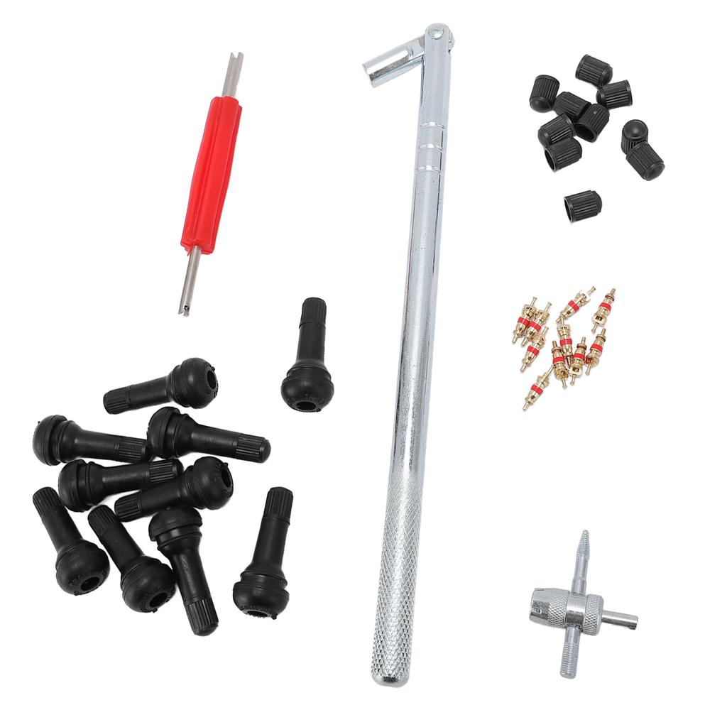 Комплект инструментов для установки сердечника клапана и ниппеля клапана, устойчивый к ржавчине, инструменты для ремонта автомобилей и велосипедов
