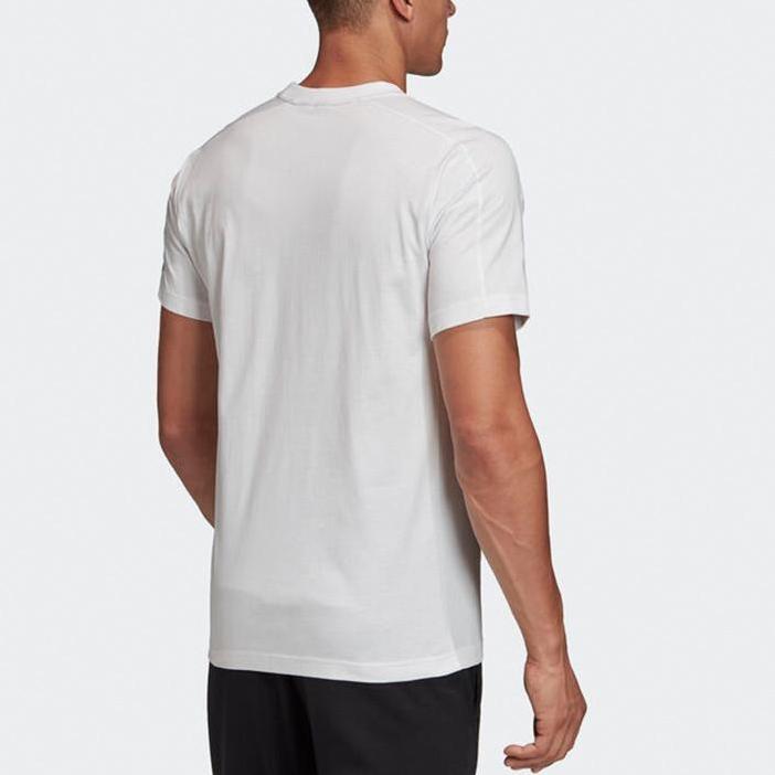 Adidas Must Haves Tee Fitness Training Casual Round Neck Short Sleeve T-Shirt Men Tops White FI6142