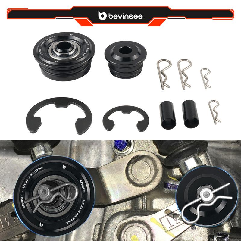 BEVINSEE Spherical Shifter Cable Bushings for Honda Accord 03-05/Civic Si 02-15, for Acura RSX 02-06/TSX 04-08