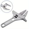 1PC Multifunctional Aluminum Wrench - Adjustable, Strong Grip for Bathroom Repairs, Fits 6-68mm Pipes and Valves