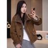 2024 Women's Reversible Leather & Fur Lambswool Coat – Fashionable Winter Jacket