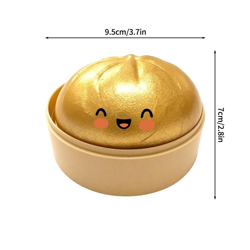 Antistress Dumpling Squishy Ornament Slow Rebound Squishy Pinch Squishy Desk Ornament Antistress Fidget Toy Dumpling Squishy