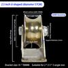 V/U Groove Wheel 1.2/2/2.5" Wheel Sliding Gate Casters Heavy Duty Rigid Roller For Rolling Gate