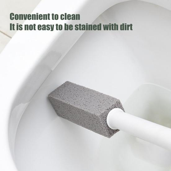 Набор ершиков для унитаза Yousheng с пемзой, инструмент для чистки туалета с длинной ручкой и 1 ручкой, 4 пемзовых камня, средство для удаления пятен в ванной