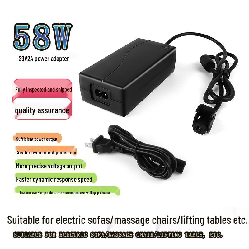 29v2a Electric Massage Boss Chair with Lift Table - 58W Adapter
