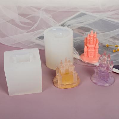 Зеркальная форма для замка из силикона 3D дизайн замка принцессы для DIY ароматерапевтических гипсовых поделок, украшения дома, изготовления подарков