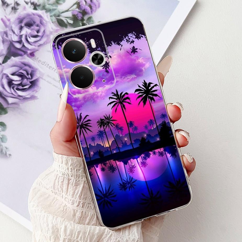 For Realme 14 5G Case RMX5075 Stylish Butterfly Painted Cover Silicone Case For Realme 14X 14 Realme14 T 14T 5G Soft Fundas Bags