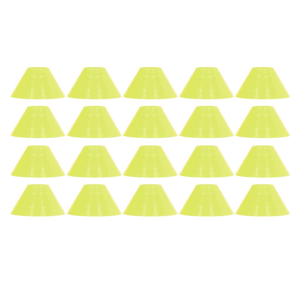 20PCS Football Training Markers Multifunction PE Soccer Training Disc Cone Set for Kids Novice