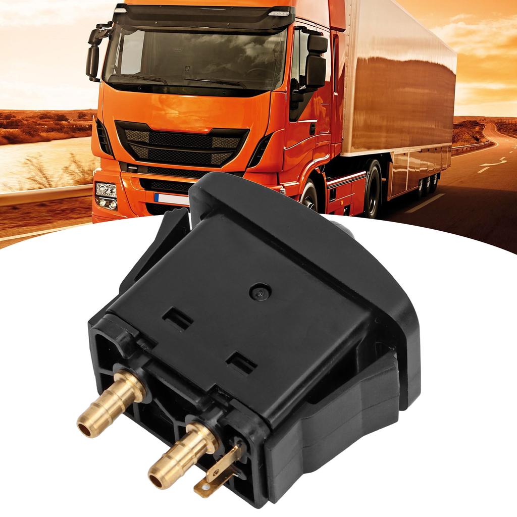 Электрический переключатель клапана пневмоподвески сиденья кабины, лепесткового типа, нажимной, с защелкой, ВКЛ-ВЫКЛ-ВКЛ, аксессуар для компрессора