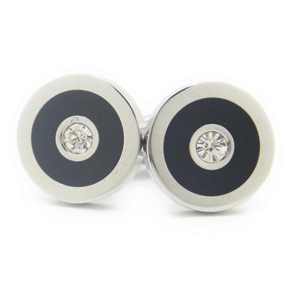 Прочные черные и каменные запонки запонки с алмазной огранкой