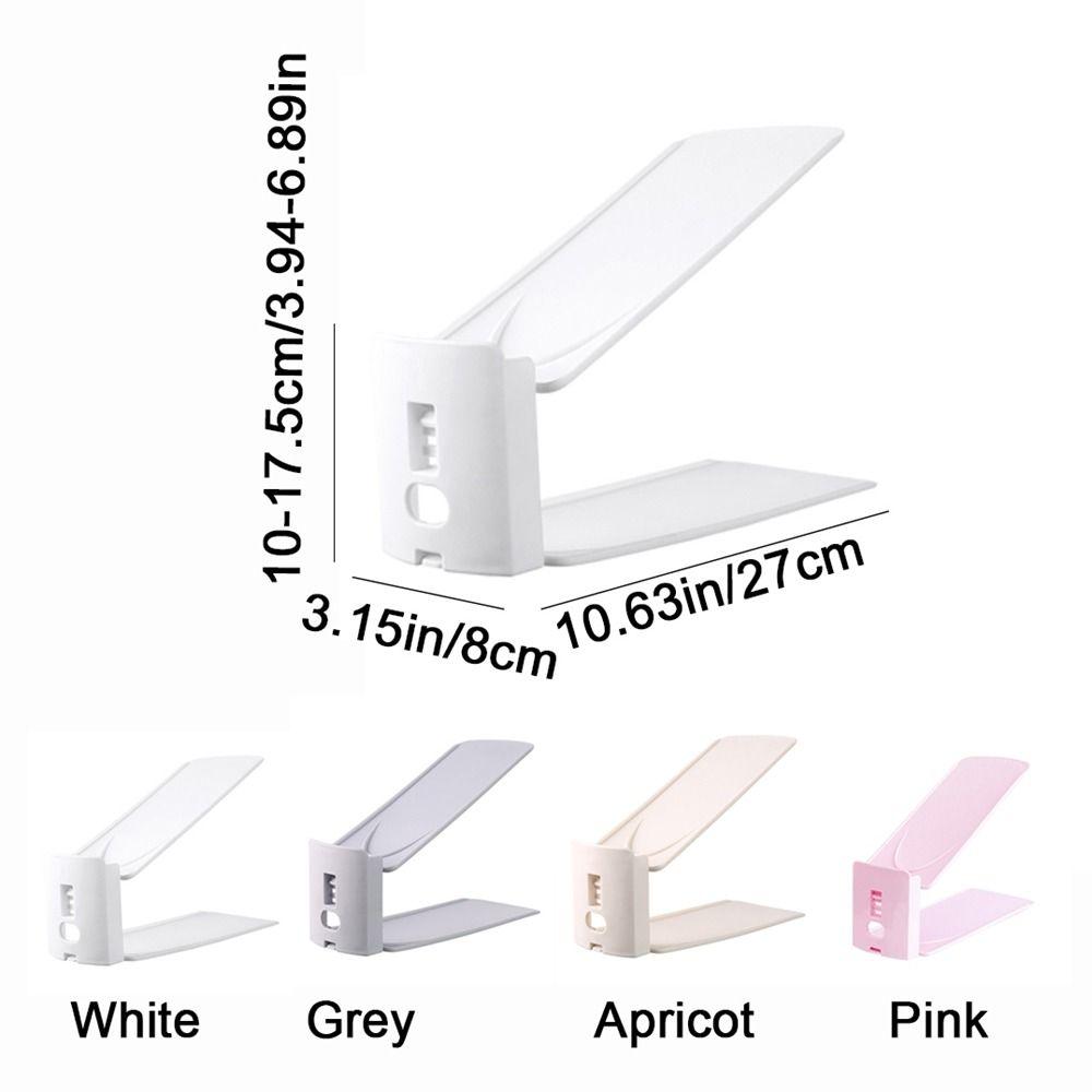 5pcs Adjustable Shoe Storage Rack Space-Saving Shoe Holder Double-Layer Shoe Rack  Cabinet