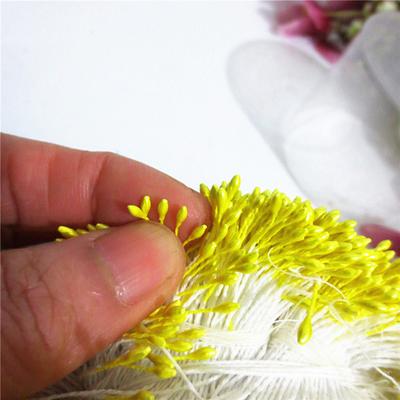 400 шт., мини-цветок, тычинка, искусственный жемчуг, пестик, двойные головки, сделай сам, цветочное ремесло для свадебного декора, рукоделие, скрапбукинг