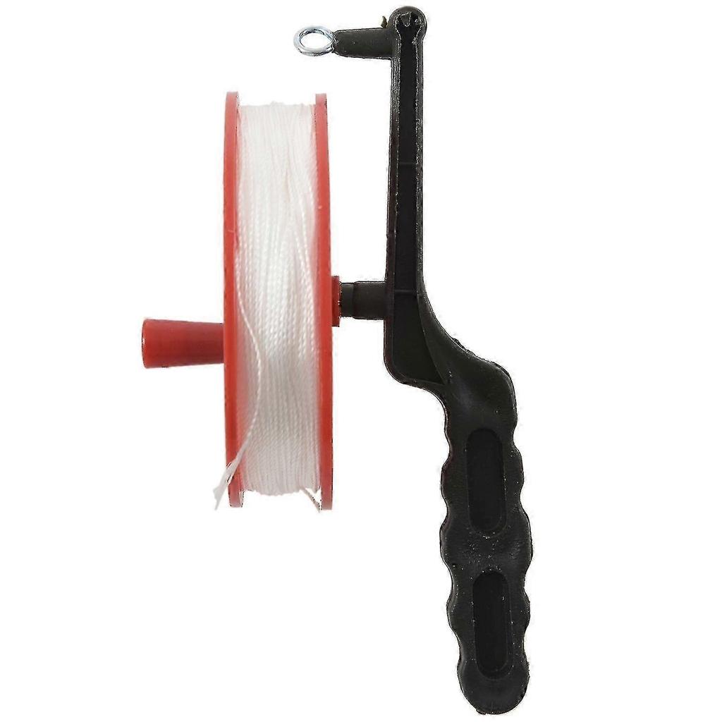 Durable 100m Twisted Nylon Kite Line Reel Winder with Lock, Outdoor Flying Gear