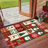 Christmas Printed Square Area Rug Soft Non Slip Floor Carpet For Bedroom Holiday Gift
