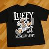 One Piece Tshirt with Zoro and Luffy Prints Breathable and Comfortable Animerelated Parentchild Tshirt
