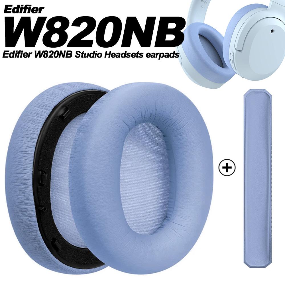 Earpads Compatible for Edifier W820NB Protein leather Memory foam Ear Pads Cushions Replacement