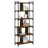VidaXL Bibliothèque 6 niveaux chêne fumé 76x32x192cm bois d'ingénierie 833947