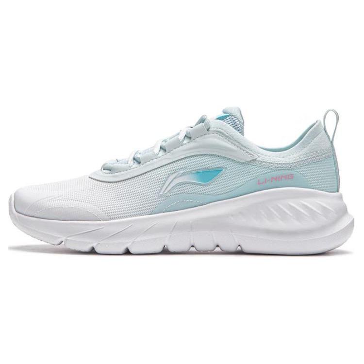 Li Ning Easy Fit Fle Ткань Низкие Кроссовки для Бега Женские Бело-Синие ARSU030-3