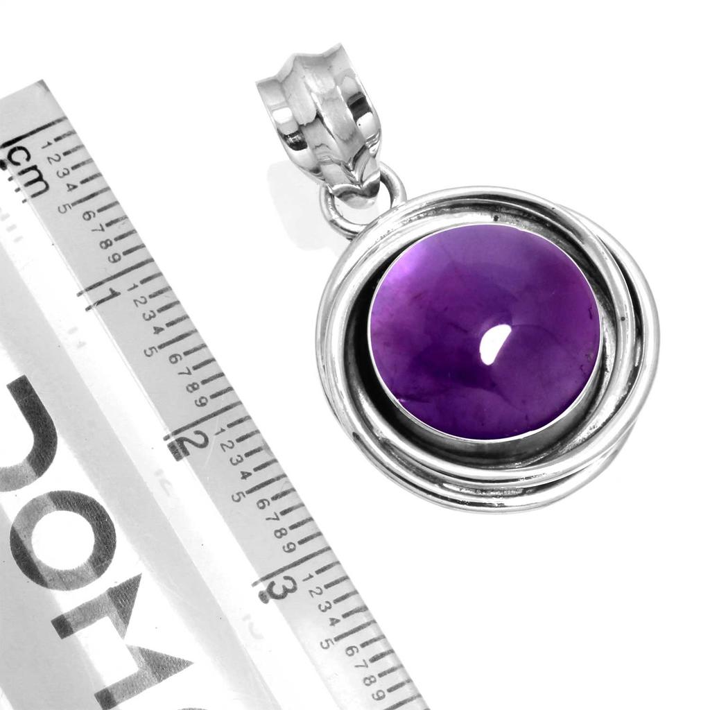 925 Sterling Silver Pendant Women Gemstone Handmade Jewelry Wedding Gift Amber Amethyst Black Onyx Carnelian Garnet Quartz Green Onyx Gold Stone