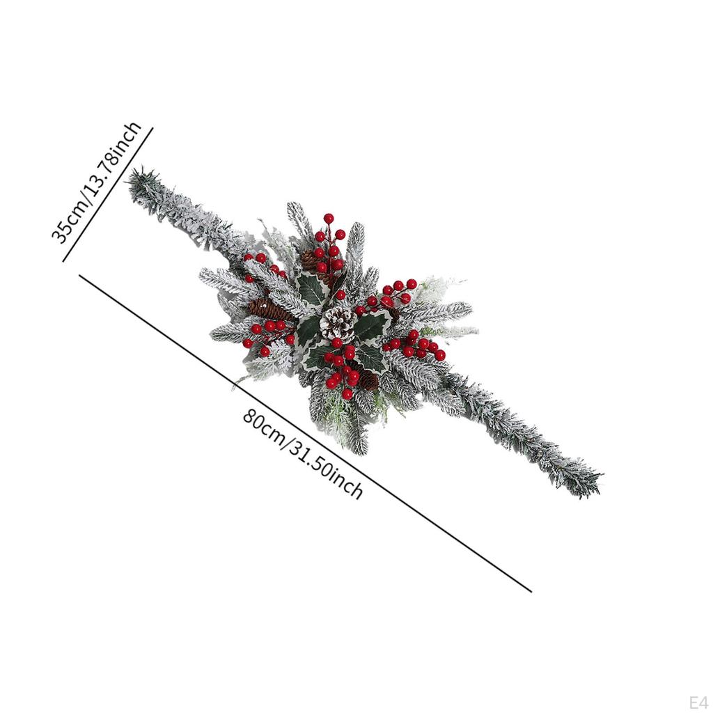 Искусственный венок для украшения рождественского почтового ящика, настенный орнамент и гирлянда