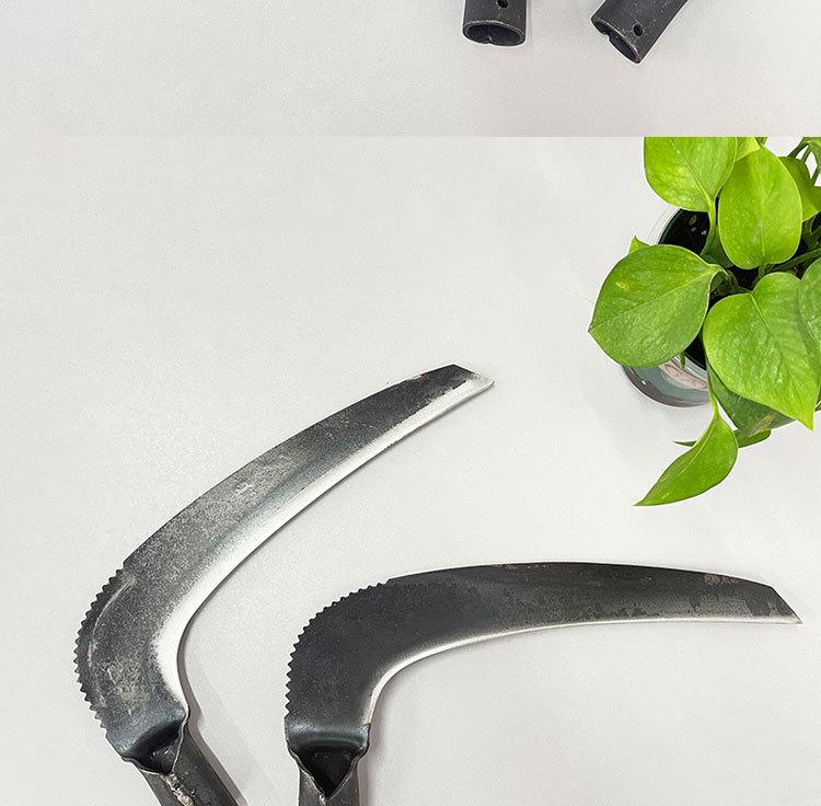Manganese Steel Agricultural Scythe - Grass & Weed Cutter, Harvesting Tool, Outdoor Mower