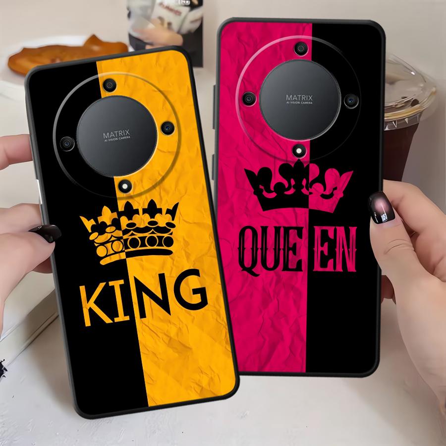 Чехол для Honor 70 X7 90 8X Magic5Lite X6 X5b X9a 200 400 Lite X8 Funda Чехол для телефона Буквы Короны