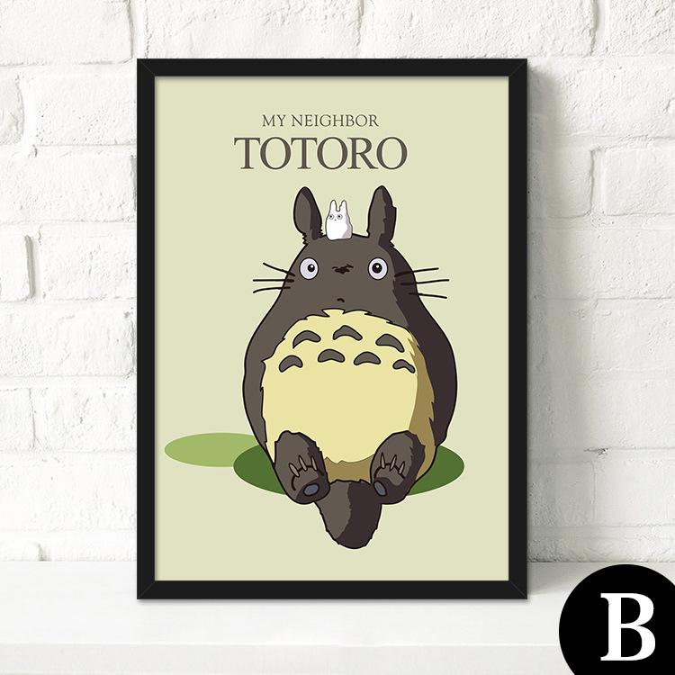 Декоративная живопись для гостиной, современная простая картина, Тоторо, мультяшные настенные картины, маленький свежий детский дом