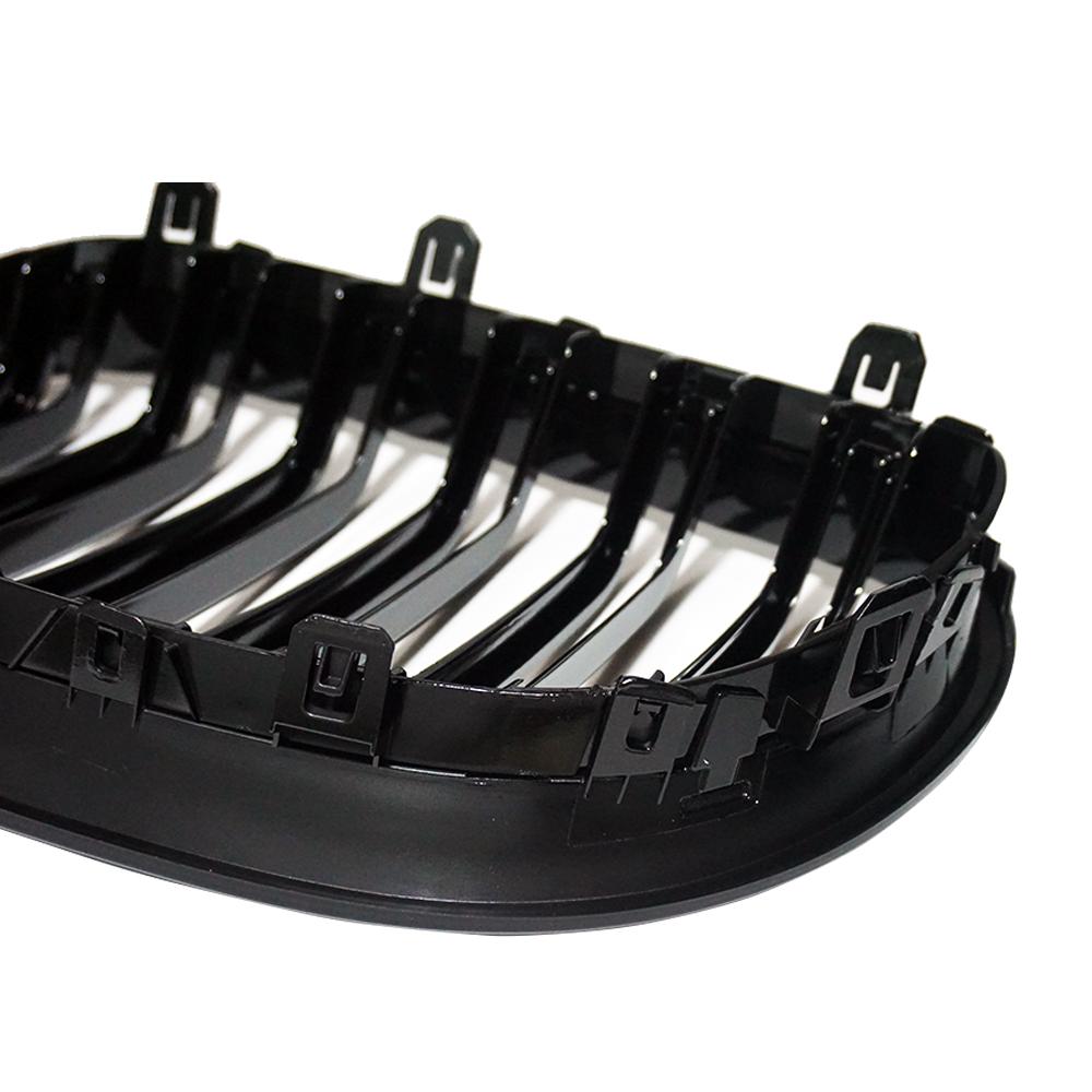 2 шт. передняя решетка для почек, двойная линия, 2 решетчатые решетки для BMW E60 E61 5 серии M5 520I 535I 550I 04-09, Стайлинг автомобиля, авто