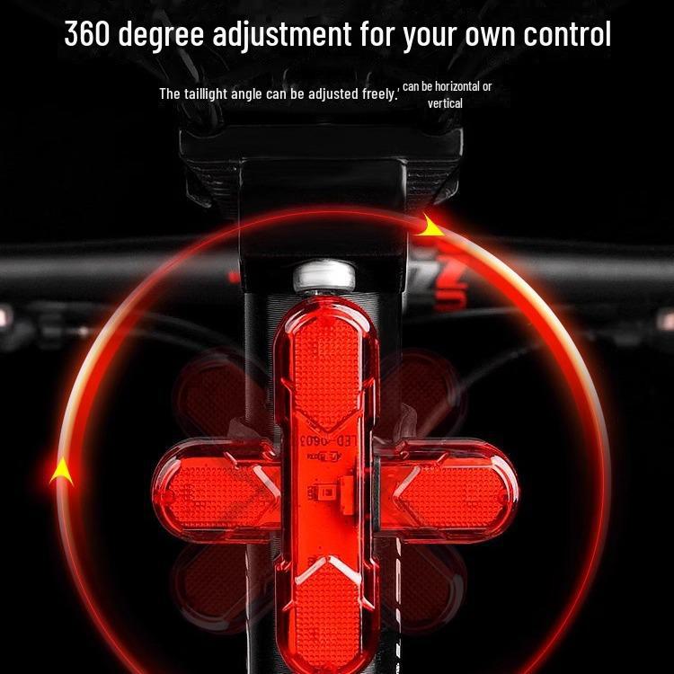 Перезаряжаемый задний фонарь для велосипеда для ночной езды - предупреждающий фонарь для горных велосипедов и велосипедных аксессуаров