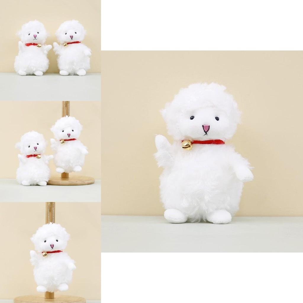 Soft Plush Sheep Keychain Lovable Fluffy Lamb Figurine With Pp Cotton Filling