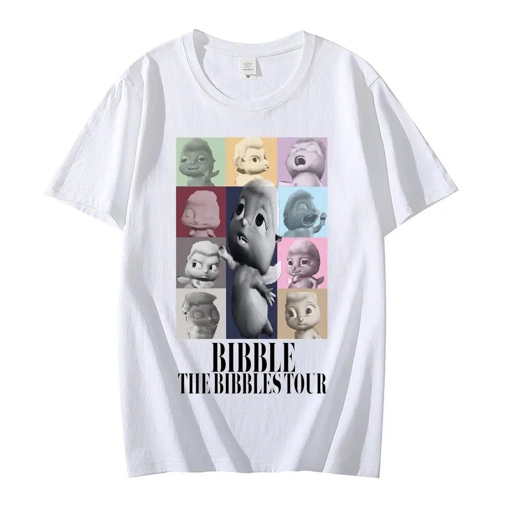 Милые футболки с рисунком The Bibbles Tour, женские модные повседневные футболки унисекс из 100% хлопка, летние топы высокого качества, футболки, уличная одежда