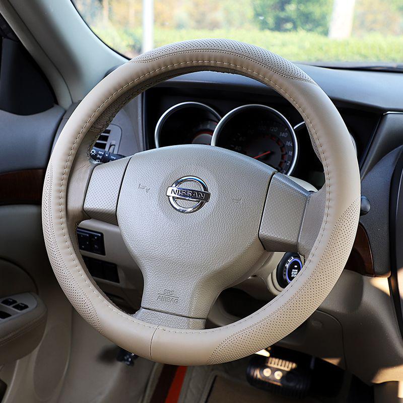 D0X Накладка на руль из натуральной кожи для Nissan Sylphy, Murano, старой Teana, Qashqai, Sunny, Livina, Tiida.