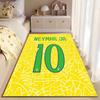 Neymar JR Yellow Pattern Carpet suitable as a non-slip mat for the living room or bedroom sofa