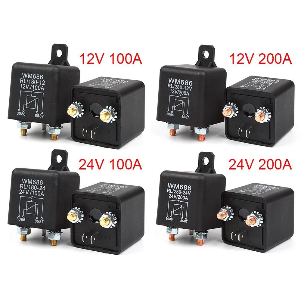WM686 Автомобильный аксессуар Высокий ток 12В 24В Автомобильное реле 200А 100А Пусковое реле