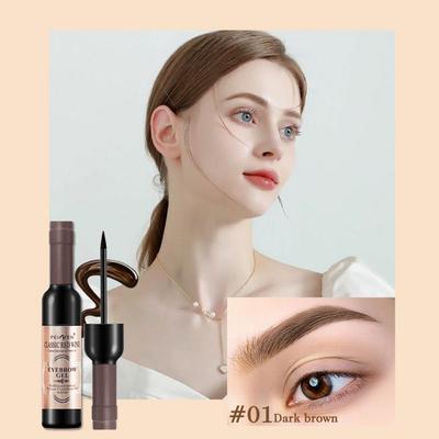 Penny Pin P6012 Бутылка красного вина слеза гель для бровей водостойкий не размазывается 3 цвета кремовый макияж для международной торговли, 01 темно-коричневый